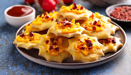 Homemade Pie Dough Crackers with Cheddar and Chipotle