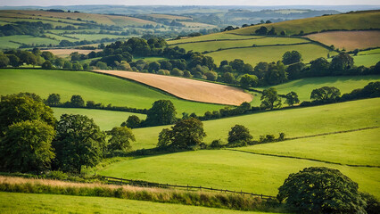 Naklejka premium landscape of region country