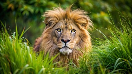 portrait of a lion