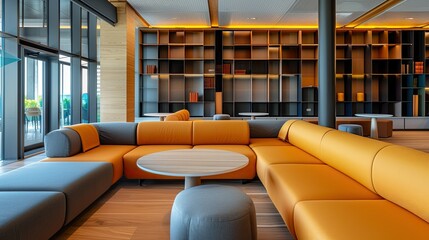 Student lounge with a contemporary design