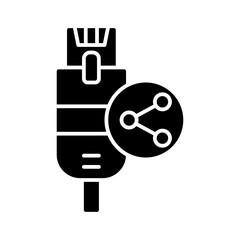 Fototapeta premium Ethernet icon