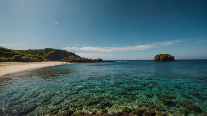 Fototapeta premium tropical island in the ocean