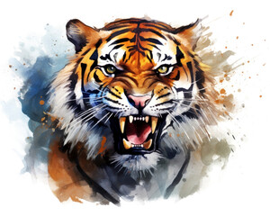 Naklejka premium PNG Tiger wildlife animal mammal.