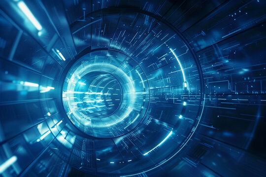 abstract technology background with trunnel