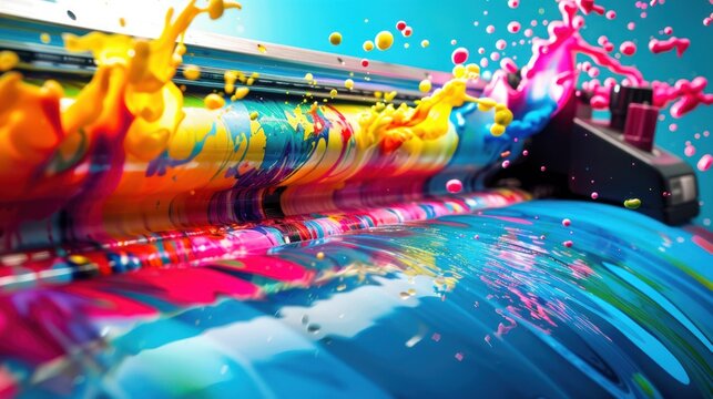 Colorful Printing Machine