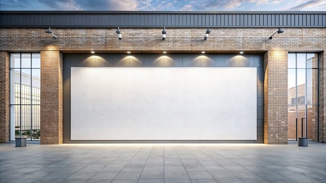 Large wall mockup for branding and mural, advertising, mockup, wall, large, branding, marketing, design, graphic, mural