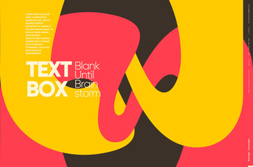 Vibrant concept poster combines bold curves and yellow and orange hues, perfect for modern music covers and dynamic banners.