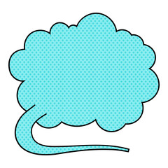Obraz premium chat bubble halftone hand drawn color vector illustration
