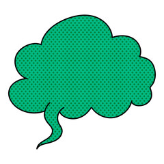 chat bubble halftone hand drawn  color vector illustration