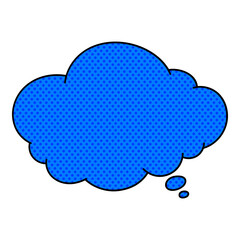 Obraz premium chat bubble halftone hand drawn color vector illustration
