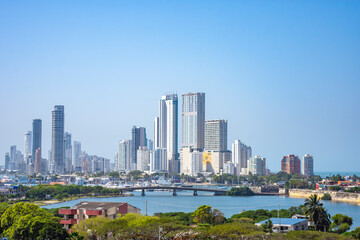 View of modern Cartagena from the Castillo de San Felipe