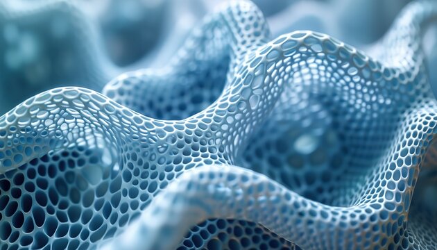 Abstract blue structure