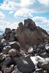 Big stones in the mountains