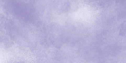 Painted canvas grungy vintage purple texture background with clouds, Aquarelle painted fresh and cloudy sky with clouds, Blue winter vector watercolor art background with clouds.