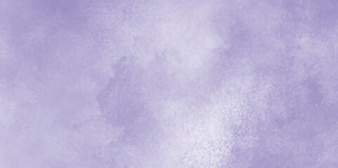 Painted canvas grungy vintage purple texture background with clouds, Aquarelle painted fresh and cloudy sky with clouds, Blue winter vector watercolor art background with clouds.