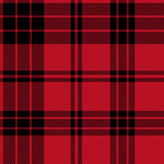 plaid tartan seamless repeat pattern. This is a black red checkered plaid vector illustration. Design for decorative,wallpaper,shirts,clothing,tablecloths,blankets,wrapping,textile,fabric,texture
