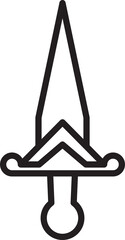 Sword Line Icon
