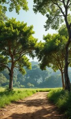 Fototapeta premium Pathway Through the Trees.