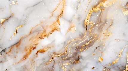 White marble texture with light brown and gold accents, warm and luxurious