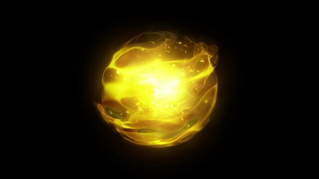 Fx Yellow gold Energy Ball Effect Loop
