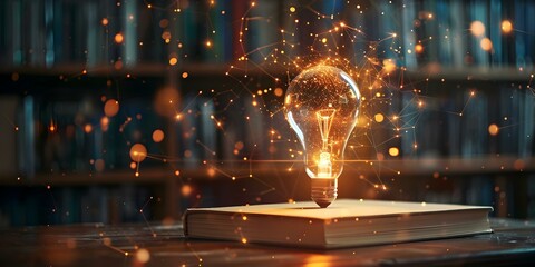 Unlocking Success How Online Education Empowers with Fresh Ideas and Abundant Knowledge. Concept Online Education, Empowerment, Fresh Ideas, Abundant Knowledge, Success Unlocking