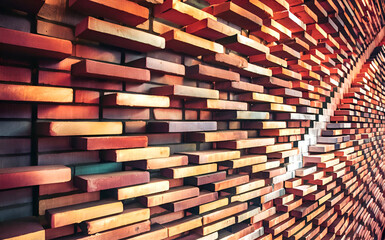 Bricks, Wall, 4k wallpaper image.