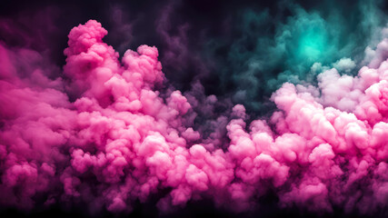 Fototapeta premium purple and black smoky room background