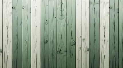 Obraz premium White wooden boards with a gradient effect from light green to dark green, minimalist style