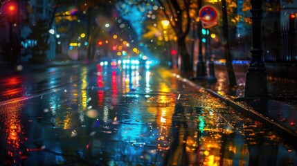 Rainy Night in the City