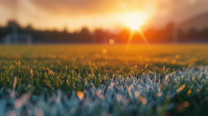 Badge center objective selective focus ethereal Silhouette sports field