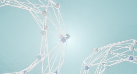 3D rendering of a molecular structure backgroud