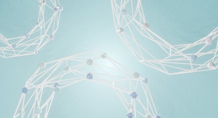 3D rendering of a molecular structure backgroud