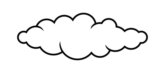 cloud line shape, graphic clouds outline, clouds lined, cloudy line simple