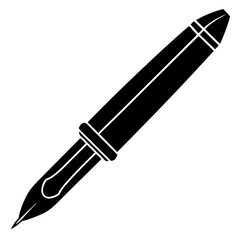 Pen silhouette vector art illustration design