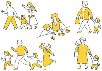 Family set for fun with children