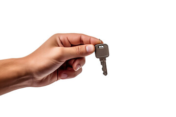 A Hand Reaching Out, Offering a Key to Opportunity on a White or Clear Surface PNG Transparent Background.