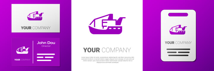 Logotype Viking head icon isolated on white background. Logo design template element. Vector