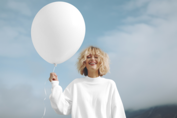 Sweaters balloon png, transparent mockup