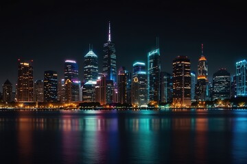 Obraz premium country marina at night