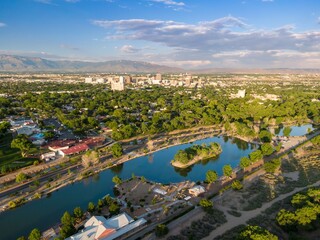Tingley Beach and park in Albuquerque, New Mexico, United States of America.