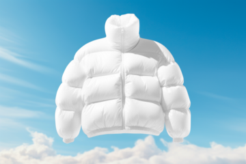 Puffer jacket png mockup, transparent design