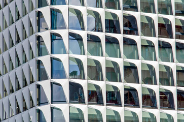 Fototapeta premium Utrecht, The Netherlands, July 14, 2024: view of the new facade of Hoog Catharijne shopping mall