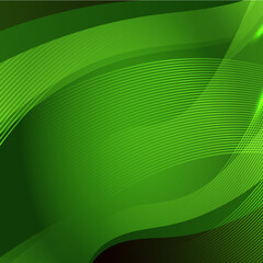 abstract green wave background