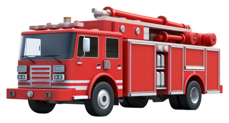 PNG Vehicle truck transportation firefighter.
