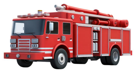 PNG Vehicle truck transportation firefighter.