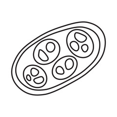 Coccidia line icon 