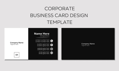 Creative Corporate Double sided Business card design template
