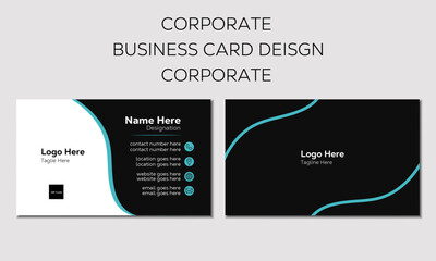 Creative Corporate Double sided Business card design template