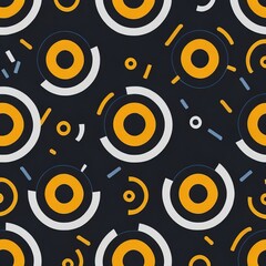 Naklejka premium seamless pattern with circles