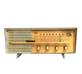 PNG Transparent Ancient radio has a beautiful old style isolated on white background